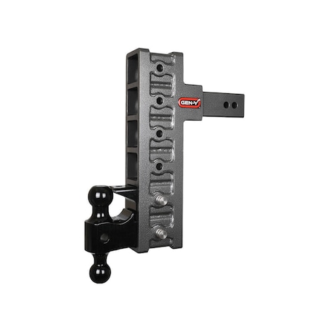 Gen-Y Hitch MEGA-DUTY 2.5 Shank 12 Offset Drop 3K TW 21K Hitch & GH-061 Dual-Ball & GH-062 Pintle Lock GH-926